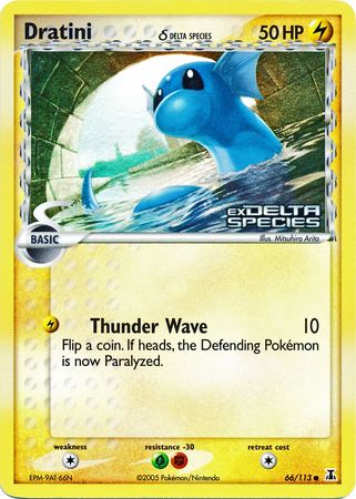 Dratini (66/113) (Delta Species) (Stamped) [EX: Delta Species] | I Want That Stuff Brandon