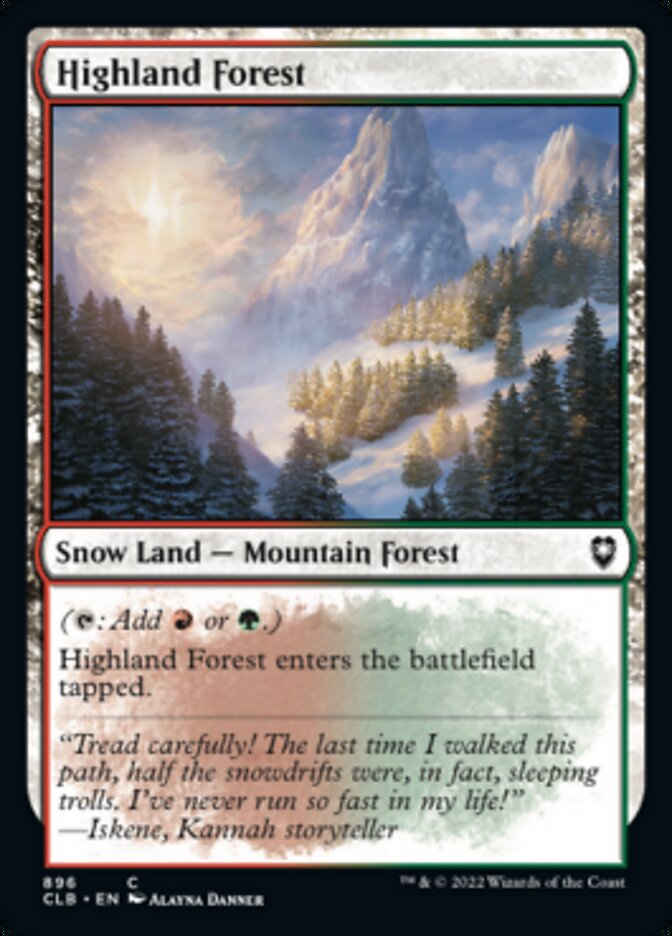 Highland Forest [Commander Legends: Battle for Baldur's Gate] | I Want That Stuff Brandon