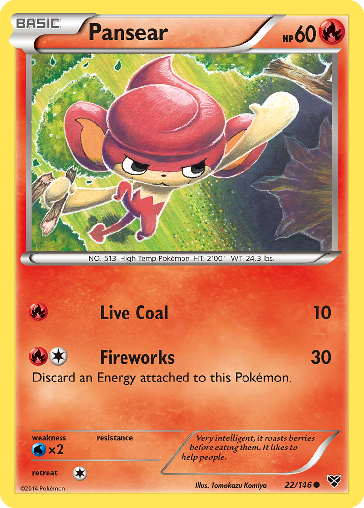 Pansear (22/146) [XY: Base Set] | I Want That Stuff Brandon