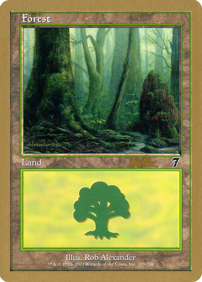 Forest (329) (Brian Kibler) [World Championship Decks 2002] | I Want That Stuff Brandon