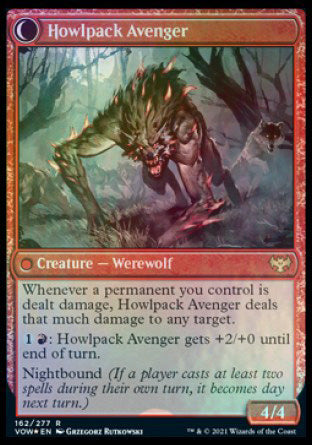 Ill-Tempered Loner // Howlpack Avenger [Innistrad: Crimson Vow Prerelease Promos] | I Want That Stuff Brandon