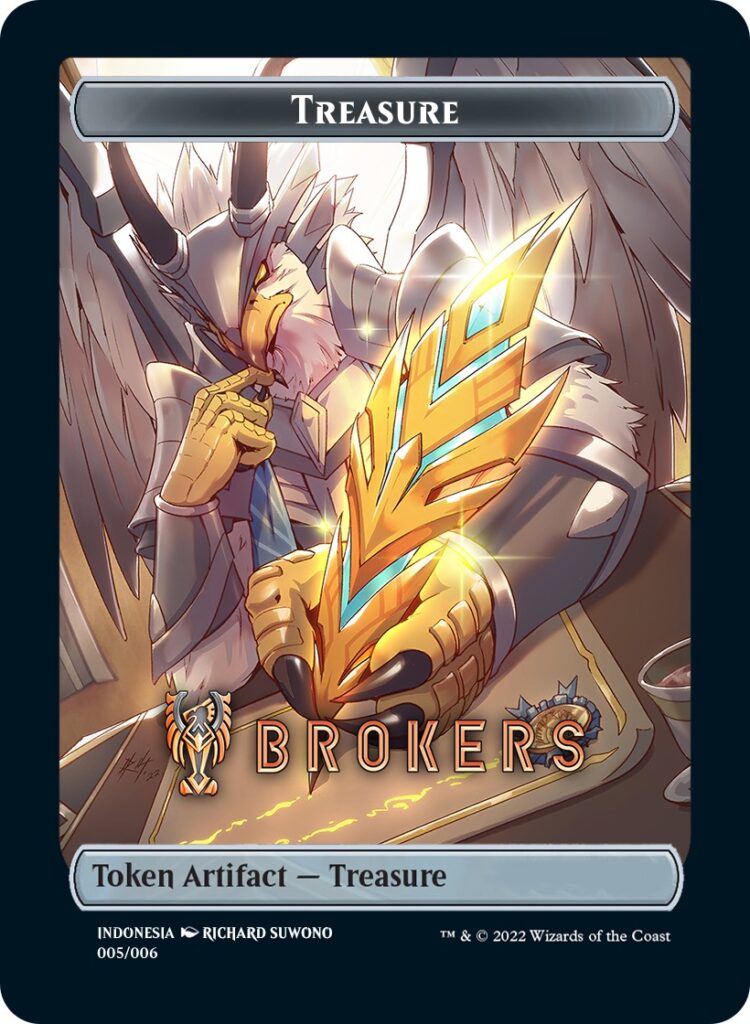 Treasure Token (Brokers) (Southeast Asia Artists) [Streets of New Capenna Tokens] | I Want That Stuff Brandon