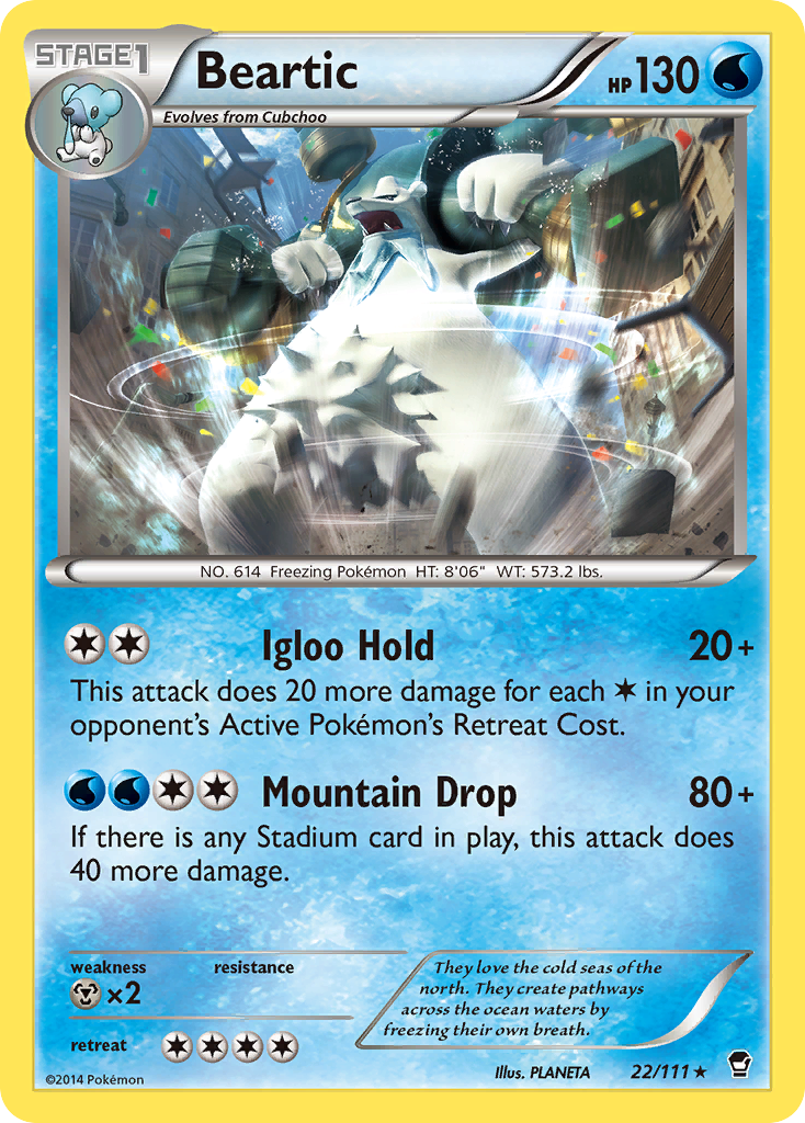 Beartic (22/111) [XY: Furious Fists] | I Want That Stuff Brandon