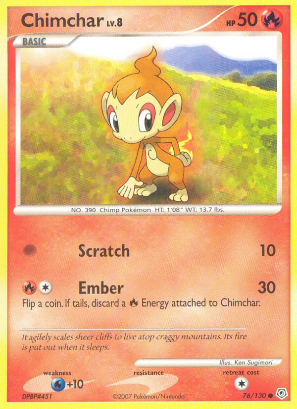 Chimchar (76/130) [Diamond & Pearl: Base Set] | I Want That Stuff Brandon