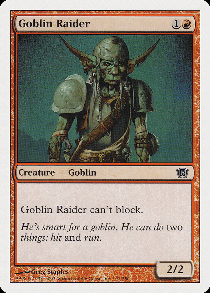 Goblin Raider [Eighth Edition] | I Want That Stuff Brandon