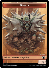 Goblin // Sliver Double-Sided Token [March of the Machine Commander Tokens] | I Want That Stuff Brandon