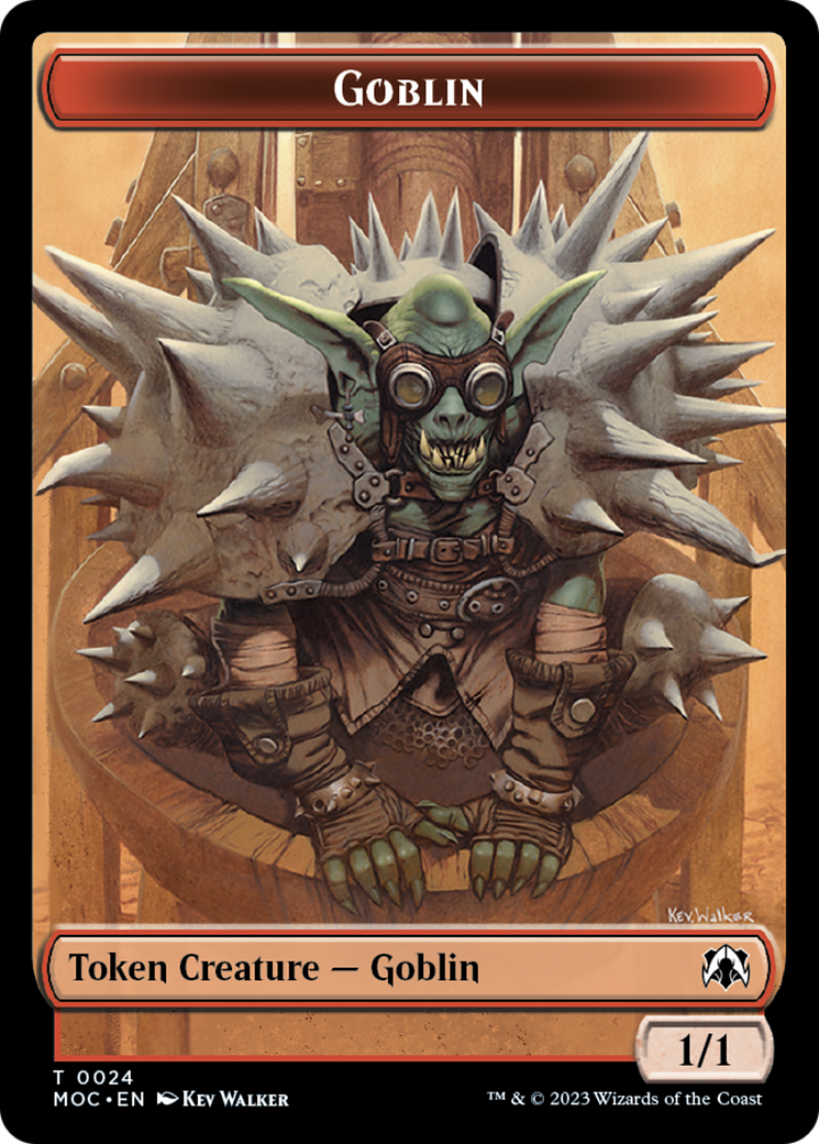 Goblin // Eldrazi Double-Sided Token [March of the Machine Commander Tokens] | I Want That Stuff Brandon