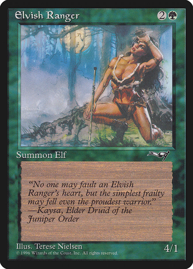 Elvish Ranger (Moon Background) [Alliances] | I Want That Stuff Brandon