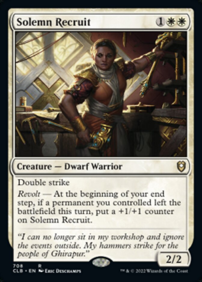 Solemn Recruit [Commander Legends: Battle for Baldur's Gate] | I Want That Stuff Brandon