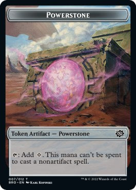 Powerstone // Golem Double-Sided Token [The Brothers' War Tokens] | I Want That Stuff Brandon