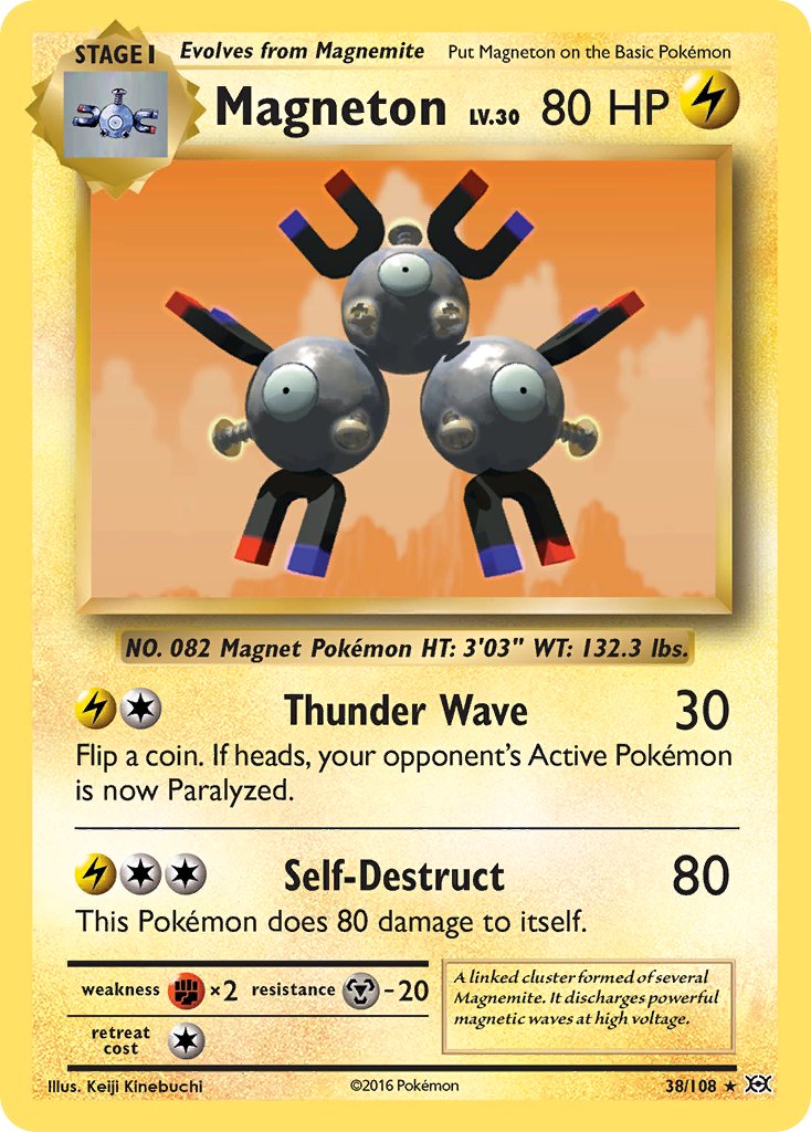 Magneton (38/108) (Theme Deck Exclusive) [XY: Evolutions] | I Want That Stuff Brandon