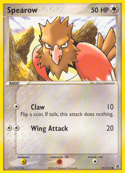 Spearow (81/112) [EX: FireRed & LeafGreen] | I Want That Stuff Brandon