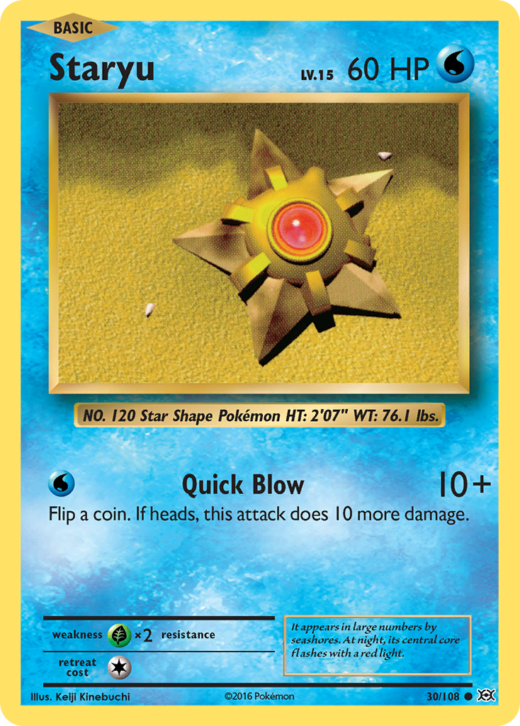 Staryu (30/108) [XY: Evolutions] | I Want That Stuff Brandon