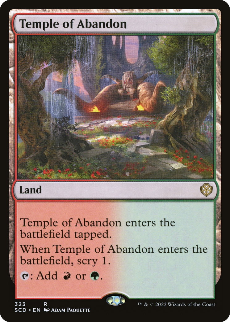 Temple of Abandon [Starter Commander Decks] | I Want That Stuff Brandon