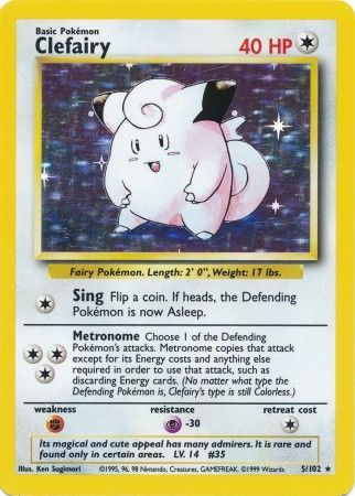 Clefairy (5/102) [Base Set Unlimited] | I Want That Stuff Brandon