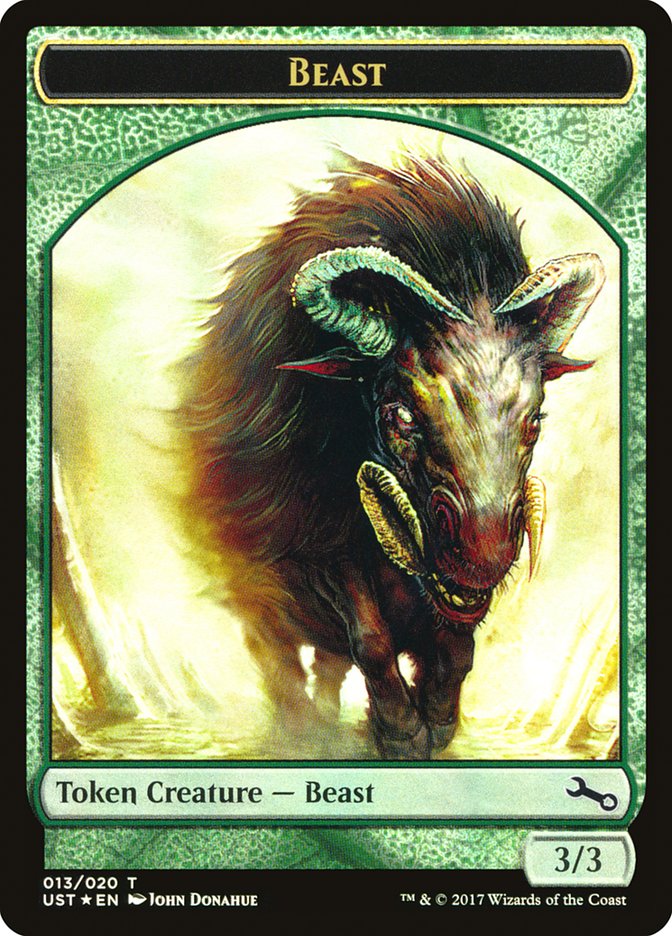 Beast // Beast Double-Sided Token [Unstable Tokens] | I Want That Stuff Brandon