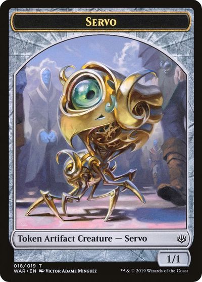 Servo // Wizard Double-Sided Token [Challenger Decks 2020 Tokens] | I Want That Stuff Brandon