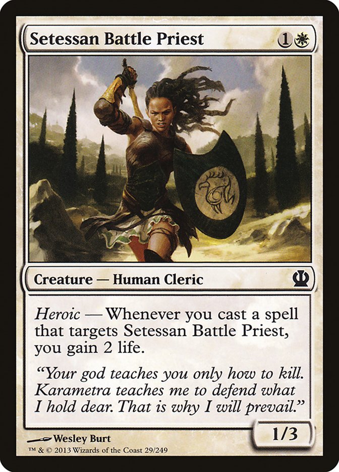 Setessan Battle Priest [Theros] | I Want That Stuff Brandon