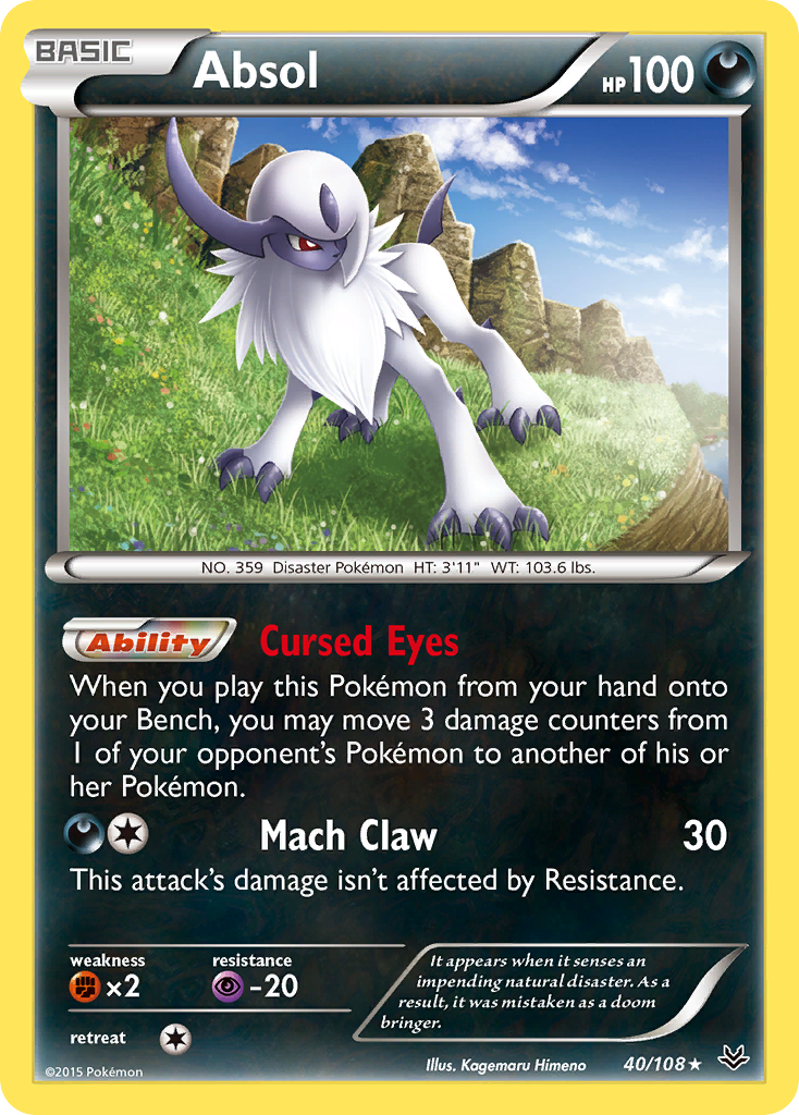 Absol (40/108) [XY: Roaring Skies] | I Want That Stuff Brandon