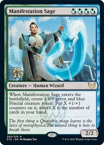 Manifestation Sage [Strixhaven: School of Mages Prerelease Promos] | I Want That Stuff Brandon