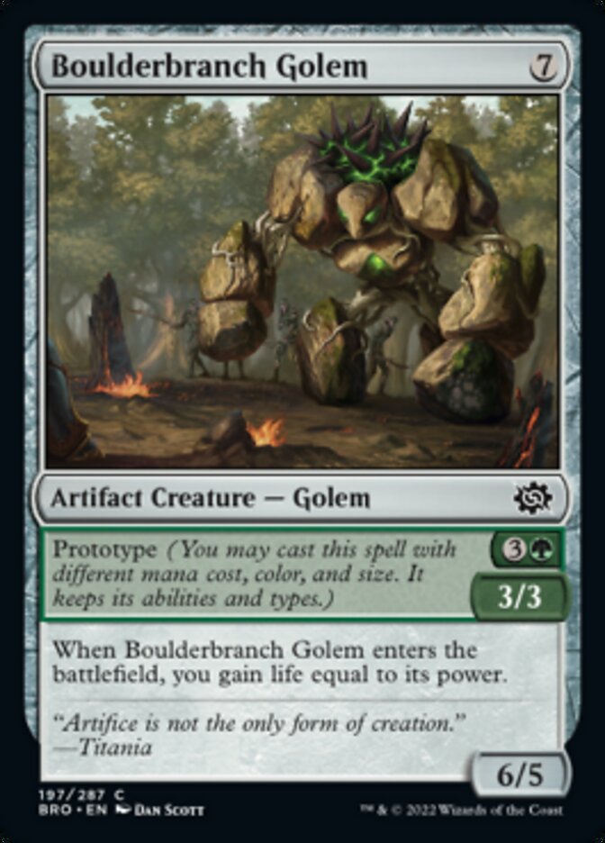 Boulderbranch Golem [The Brothers' War] | I Want That Stuff Brandon