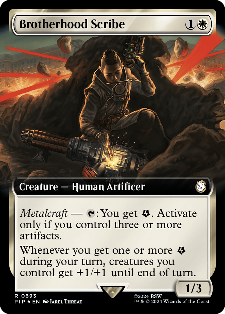 Brotherhood Scribe (Extended Art) (Surge Foil) [Fallout] | I Want That Stuff Brandon