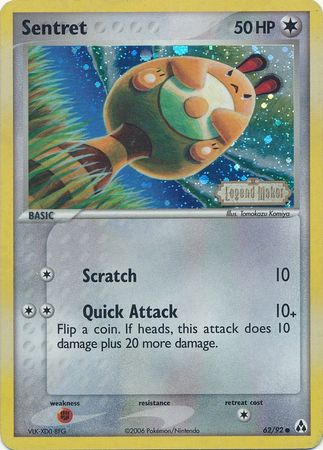 Sentret (62/92) (Stamped) [EX: Legend Maker] | I Want That Stuff Brandon