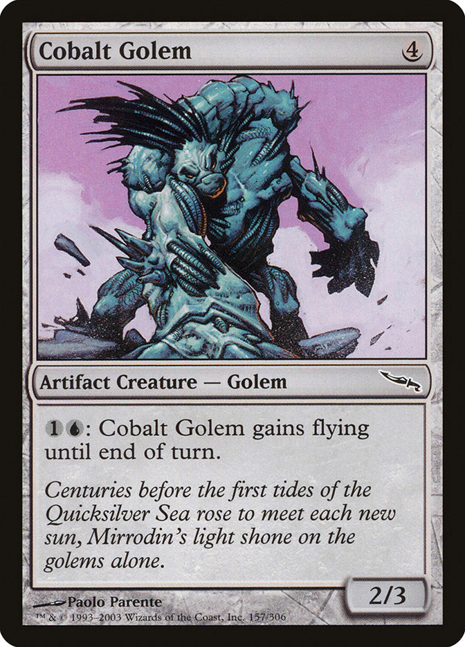 Cobalt Golem [Mirrodin] | I Want That Stuff Brandon