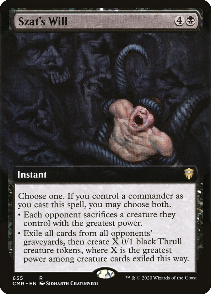 Szat's Will (Extended Art) [Commander Legends] | I Want That Stuff Brandon