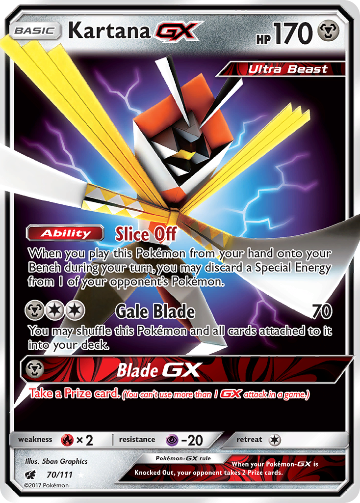 Kartana GX (70/111) [Sun & Moon: Crimson Invasion] | I Want That Stuff Brandon