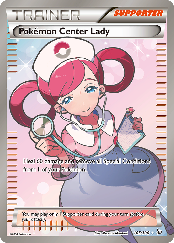 Pokemon Center Lady (105/106) [XY: Flashfire] | I Want That Stuff Brandon