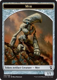 Myr (023) // Thopter (025) Double-Sided Token [Commander 2018 Tokens] | I Want That Stuff Brandon