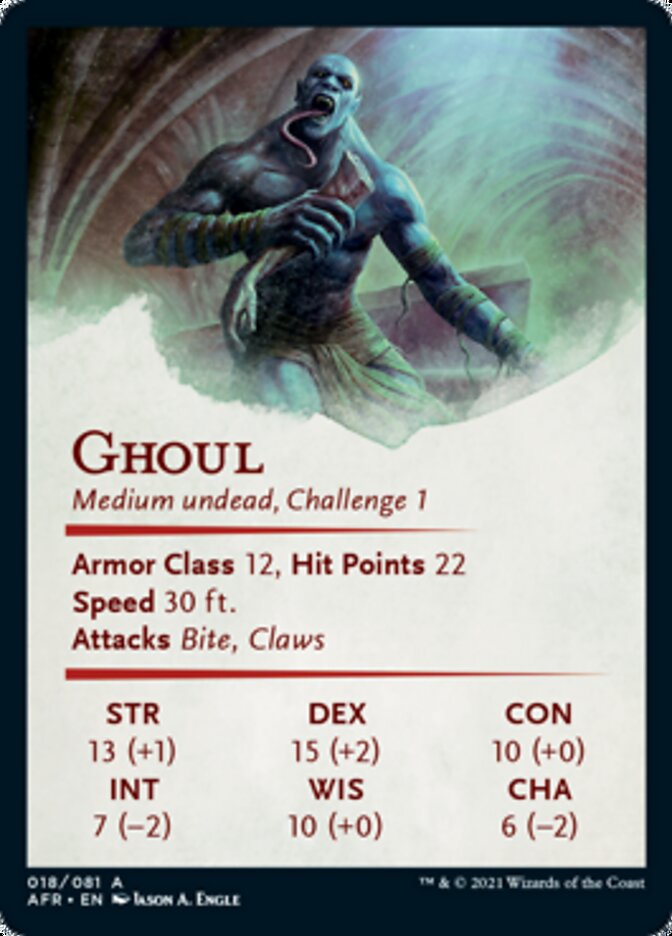 Ghoul Art Card [Dungeons & Dragons: Adventures in the Forgotten Realms Art Series] | I Want That Stuff Brandon