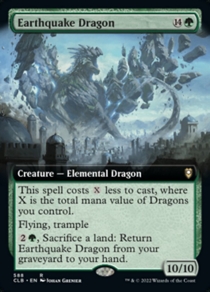 Earthquake Dragon (Extended Art) [Commander Legends: Battle for Baldur's Gate] | I Want That Stuff Brandon