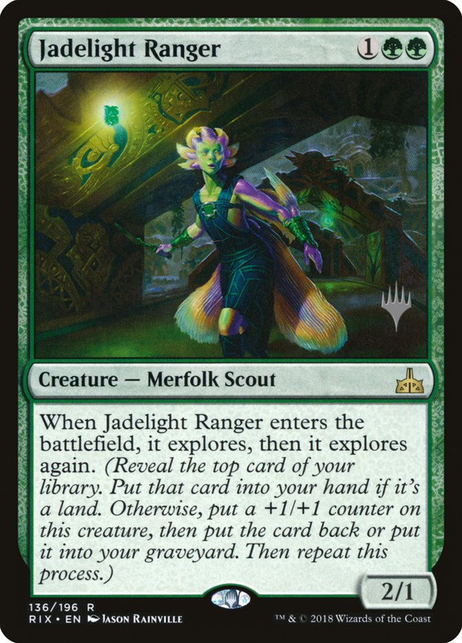 Jadelight Ranger (Promo Pack) [Rivals of Ixalan Promos] | I Want That Stuff Brandon