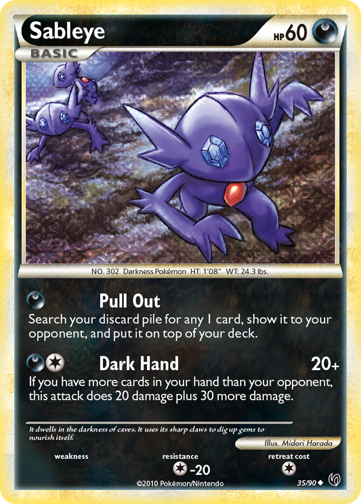 Sableye (35/90) [HeartGold & SoulSilver: Undaunted] | I Want That Stuff Brandon