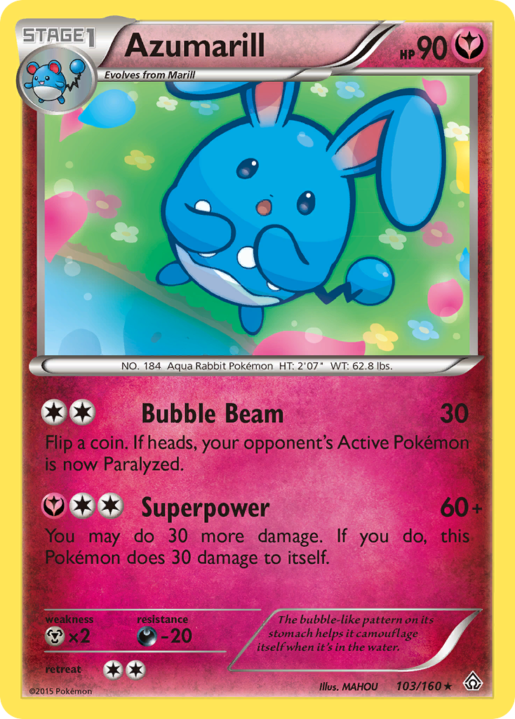 Azumarill (103/160) [XY: Primal Clash] | I Want That Stuff Brandon