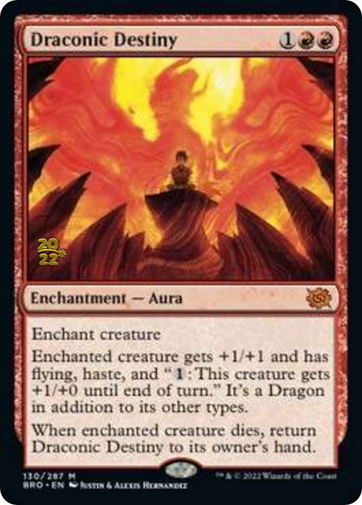 Draconic Destiny [The Brothers' War Prerelease Promos] | I Want That Stuff Brandon