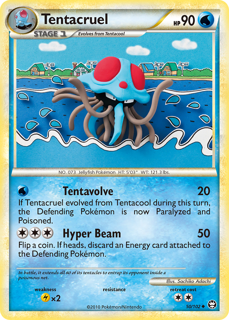 Tentacruel (50/102) [HeartGold & SoulSilver: Triumphant] | I Want That Stuff Brandon