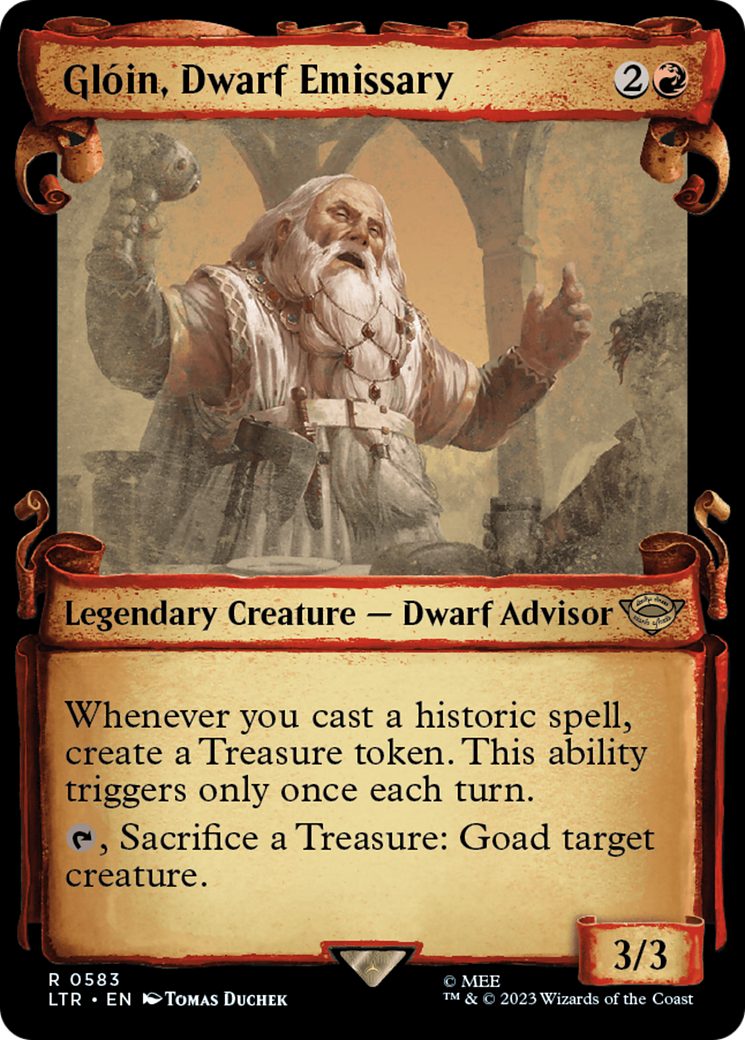 Gloin, Dwarf Emissary [The Lord of the Rings: Tales of Middle-Earth Showcase Scrolls] | I Want That Stuff Brandon