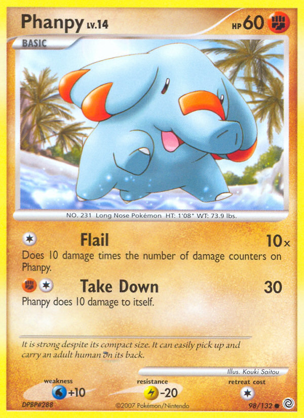 Phanpy (98/132) [Diamond & Pearl: Secret Wonders] | I Want That Stuff Brandon