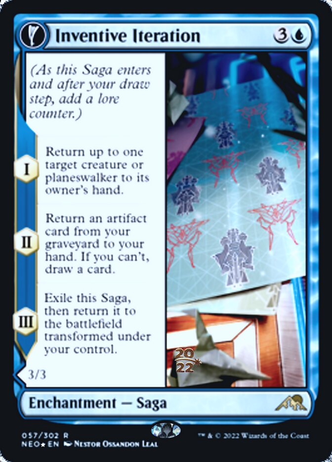 Inventive Iteration // Living Breakthrough [Kamigawa: Neon Dynasty Prerelease Promos] | I Want That Stuff Brandon