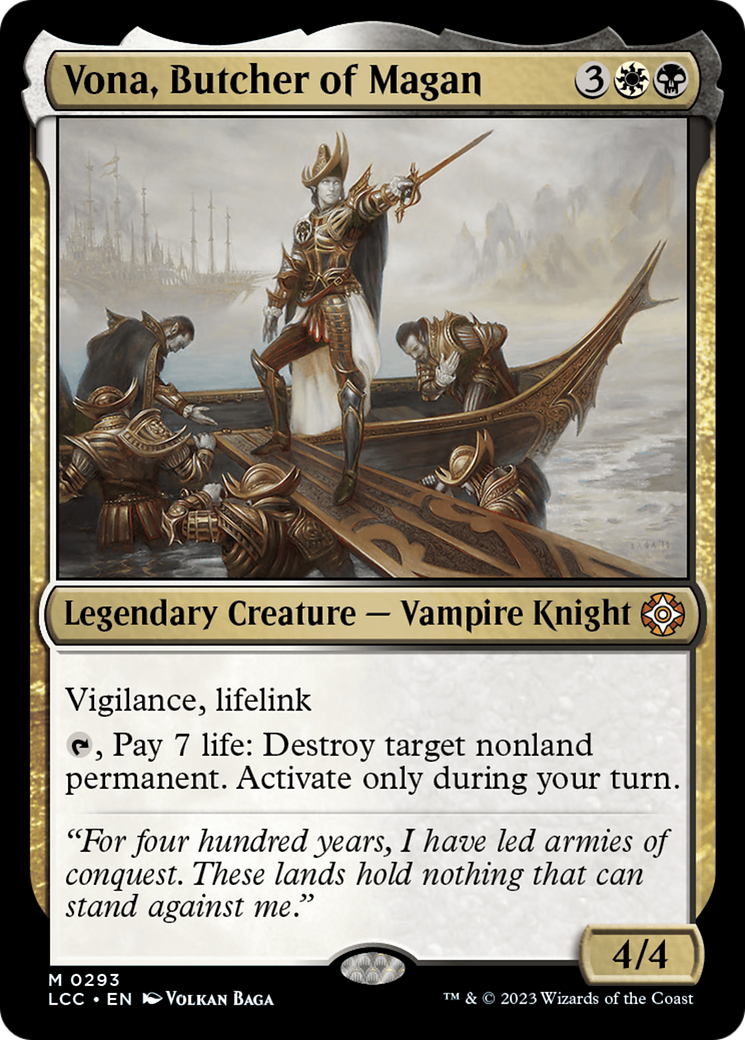 Vona, Butcher of Magan [The Lost Caverns of Ixalan Commander] | I Want That Stuff Brandon