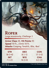 Roper Art Card [Dungeons & Dragons: Adventures in the Forgotten Realms Art Series] | I Want That Stuff Brandon