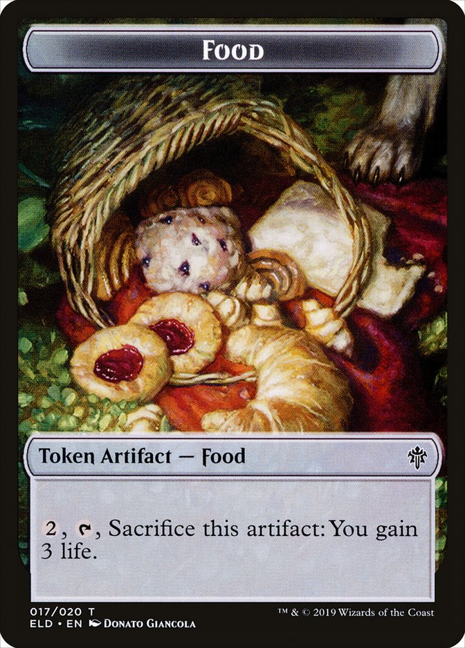 Faerie // Food (17) Double-Sided Token [Throne of Eldraine Tokens] | I Want That Stuff Brandon