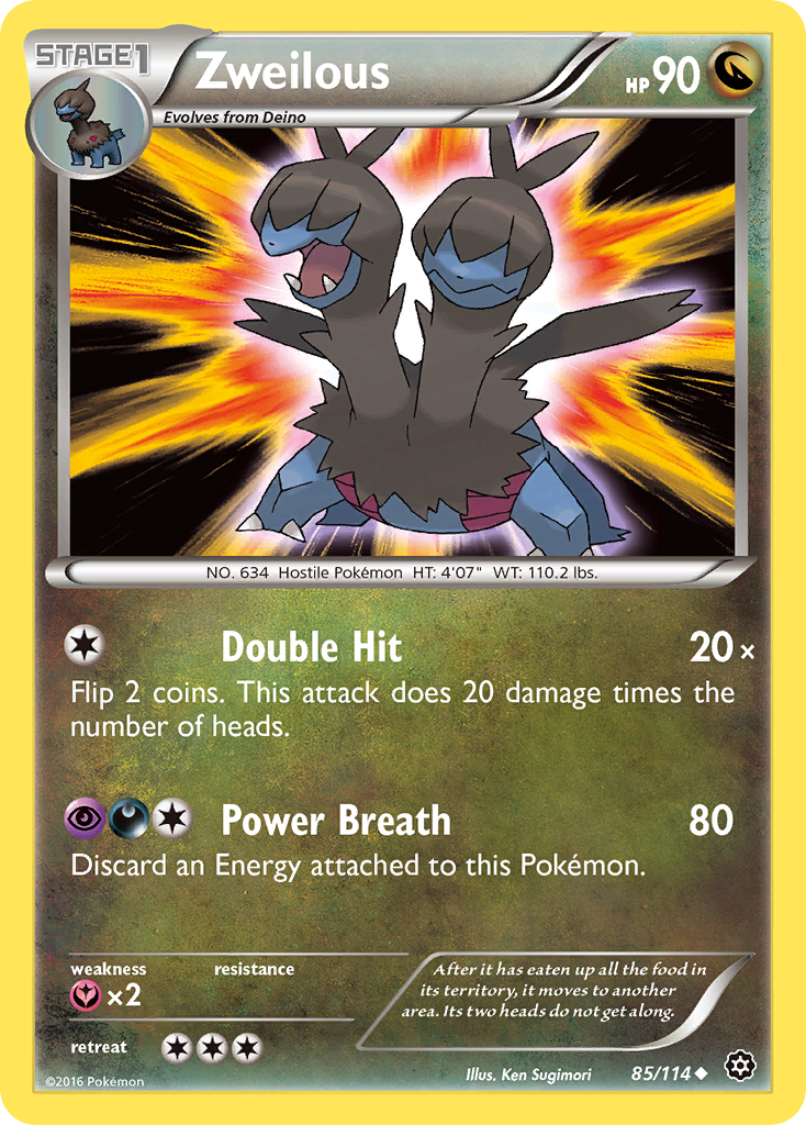 Zweilous (85/114) [XY: Steam Siege] | I Want That Stuff Brandon