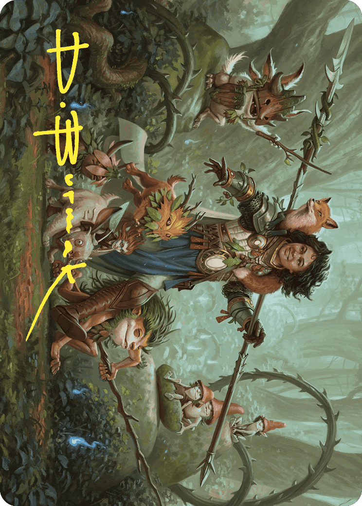 Ellivere of the Wild Court Art Card (Gold-Stamped Signature) [Wilds of Eldraine Art Series] | I Want That Stuff Brandon
