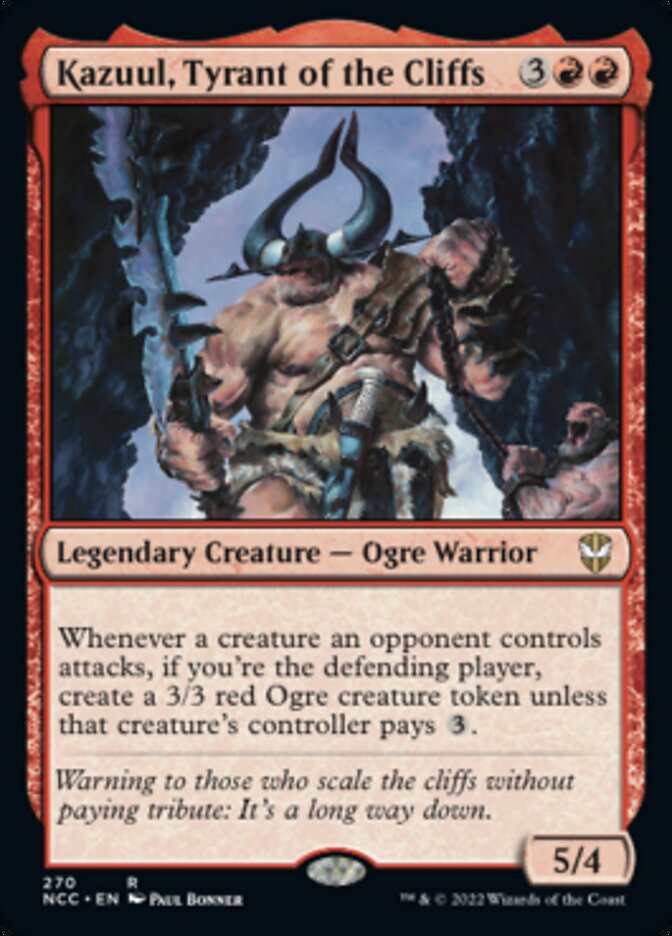 Kazuul, Tyrant of the Cliffs [Streets of New Capenna Commander] | I Want That Stuff Brandon