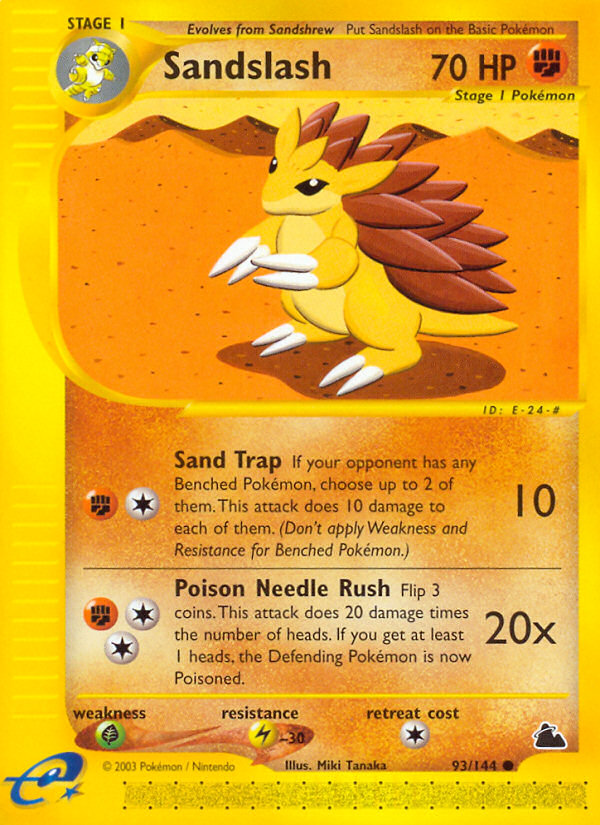 Sandslash (93/144) [Skyridge] | I Want That Stuff Brandon