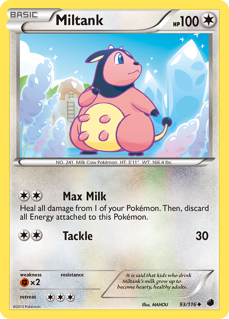 Miltank (93/116) [Black & White: Plasma Freeze] | I Want That Stuff Brandon